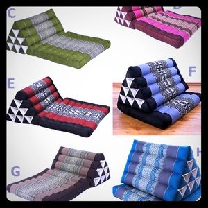 Thai triangle cushion beds UNSTUFFED